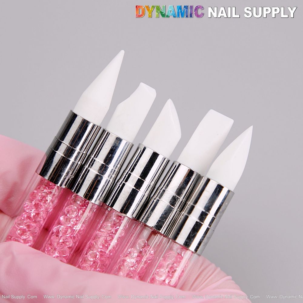 dual-ended silicone sculpting brush pink multicolor - 2