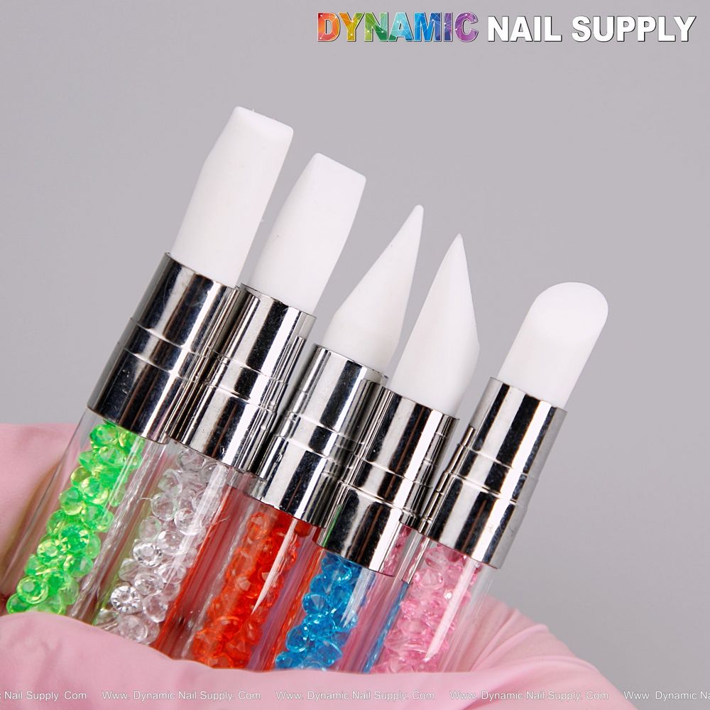 dual-ended silicone sculpting brush pink multicolor - 4