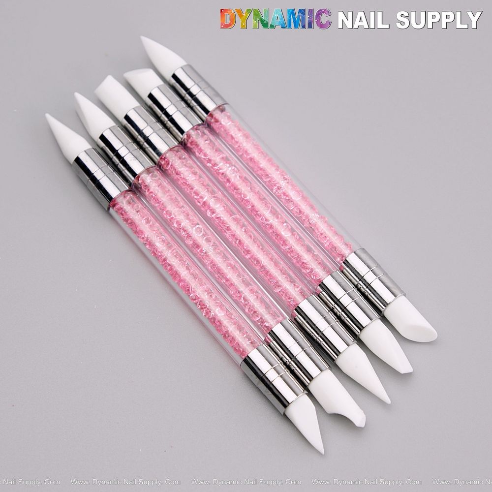 dual-ended silicone sculpting brush pink multicolor - 7