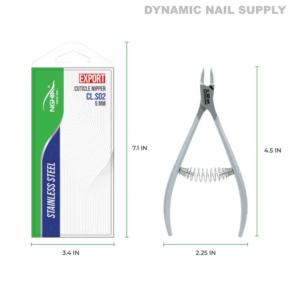 matte stainless steel cuticle nipper 5mm - 10