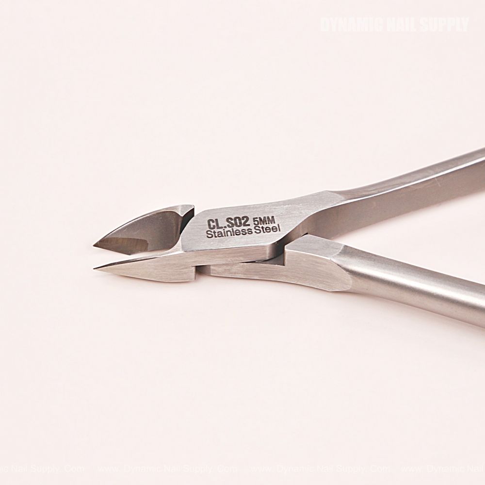 matte stainless steel cuticle nipper 5mm - 3