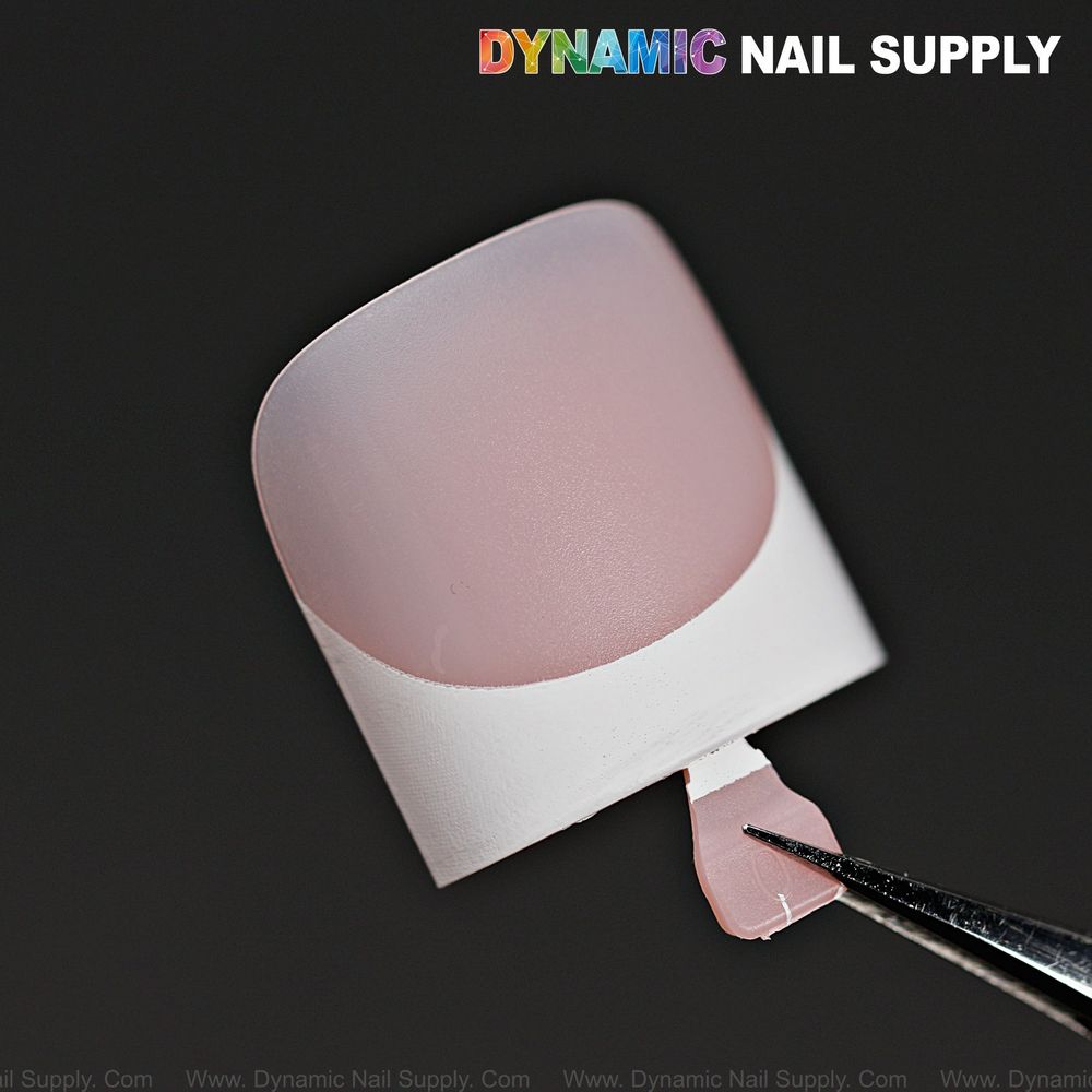 Baby pink French toe tips box - 5