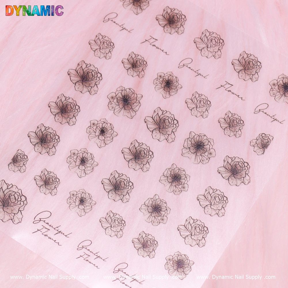Fix Plain Nails with a Black Crystal Nail Sticker