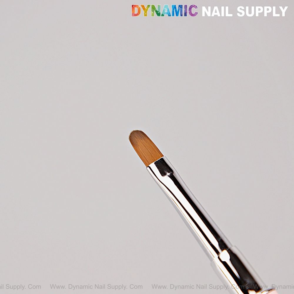 dual-ended polygel brush silver pink - 2