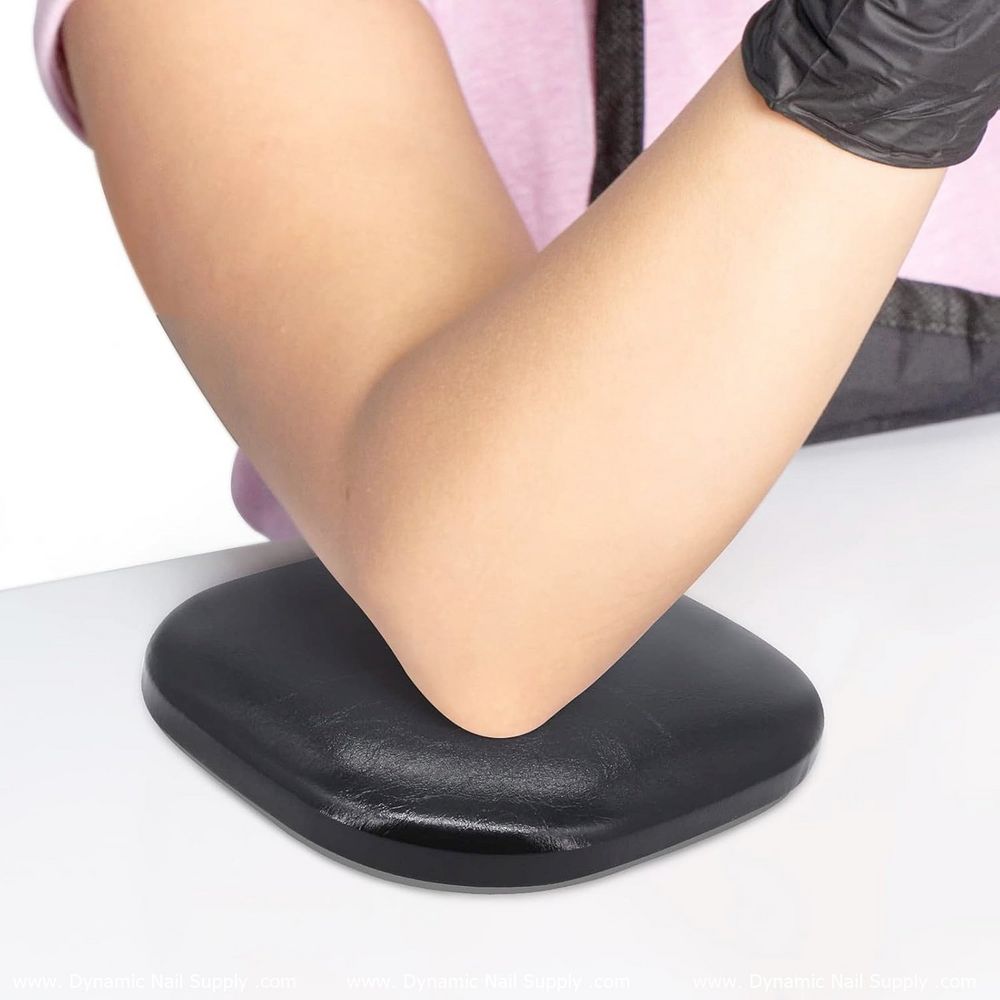 Beige leather elbow cushion for manicure - 2