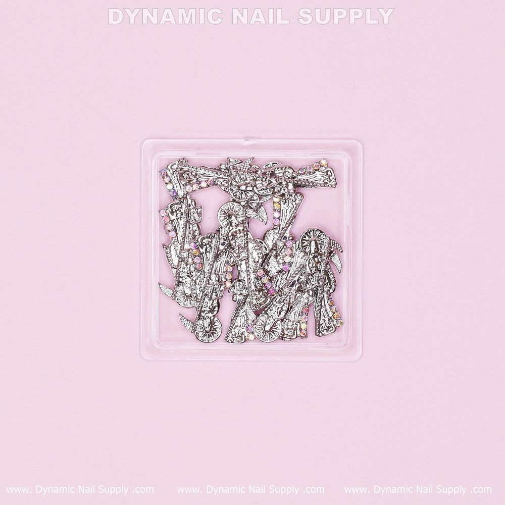 Azrael silver nail charms - 2