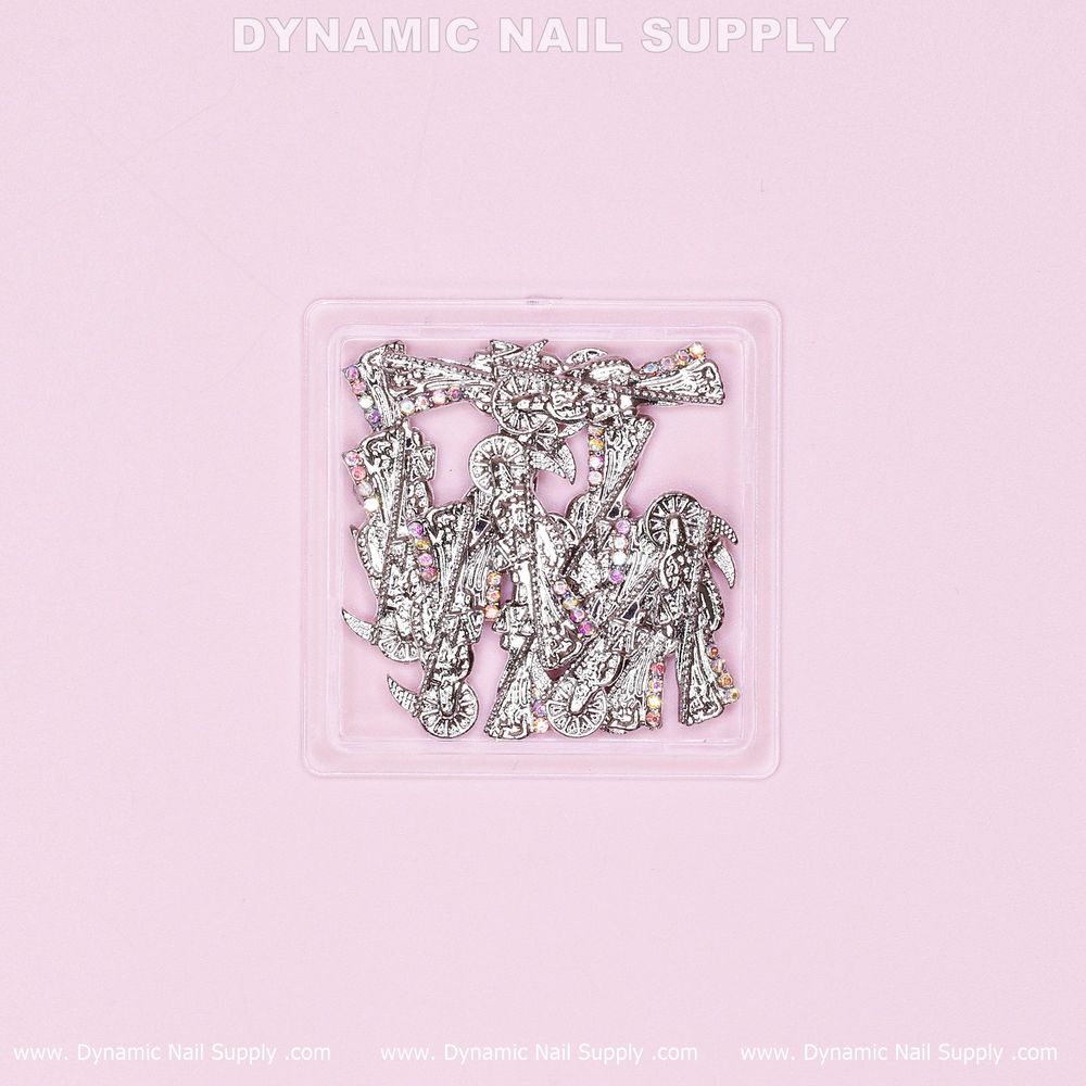 Azrael silver nail charms - 3