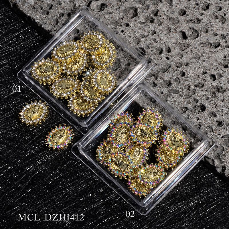 Virgin Mary nail charms small bag - 4